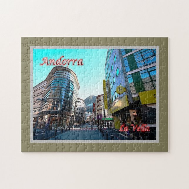 Andorra - La Vella - Centre - Pussel (Horisontell)