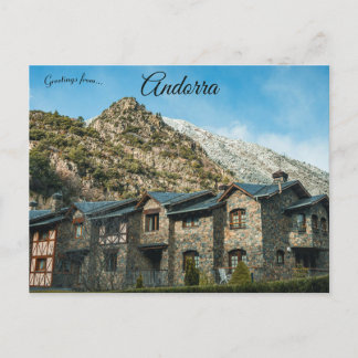 Andorra la Vella i Andorra Vykort