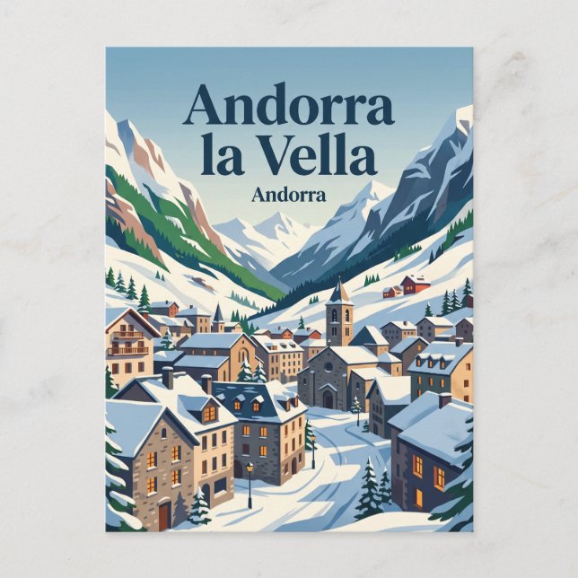 Andorra la Vella Vykort (Framsida)