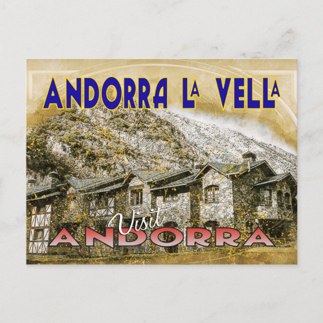Andorra La Vella Vykort (Framsida)