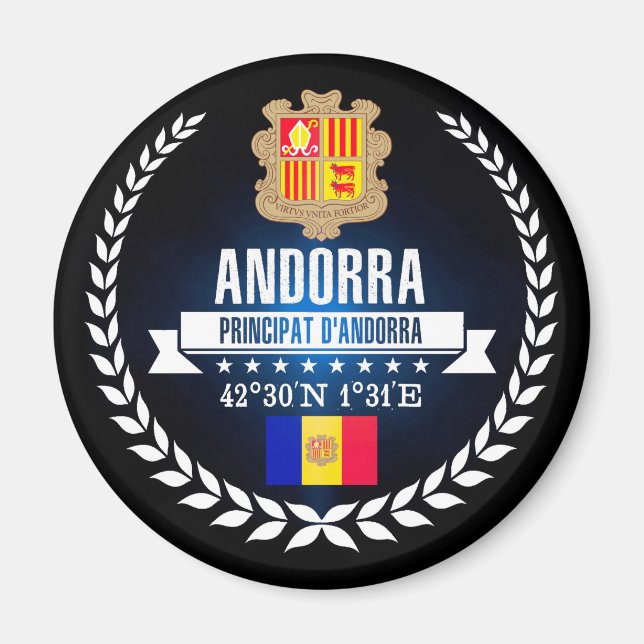Andorra Magnet (Framsidan)