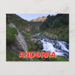 Andorra Mountain liggande Vykort