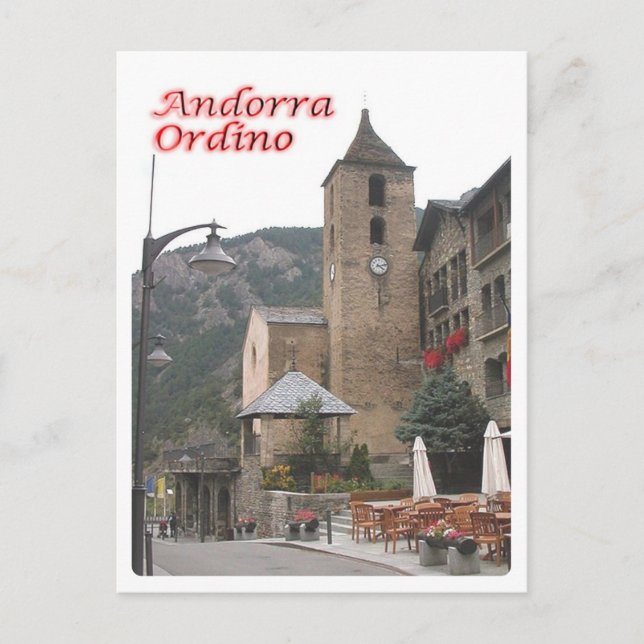 Andorra - Ordino Vykort (Framsida)