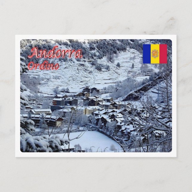 Andorra - Ordino Vykort (Framsida)
