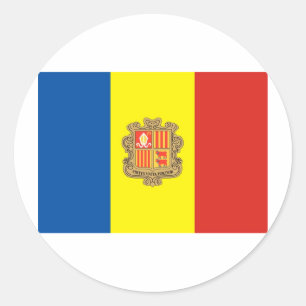 Andorra Runt Klistermärke