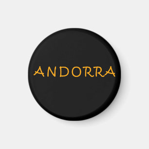 Andorra:s textdesign magnet