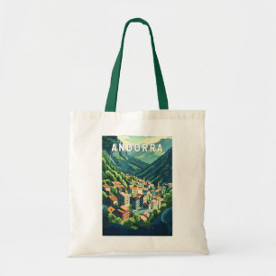 Andorra Travel Art Vintage Tygkasse