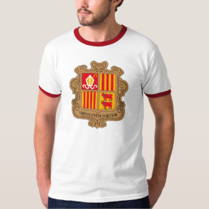 Andorra vapensköldT-tröja T-shirt