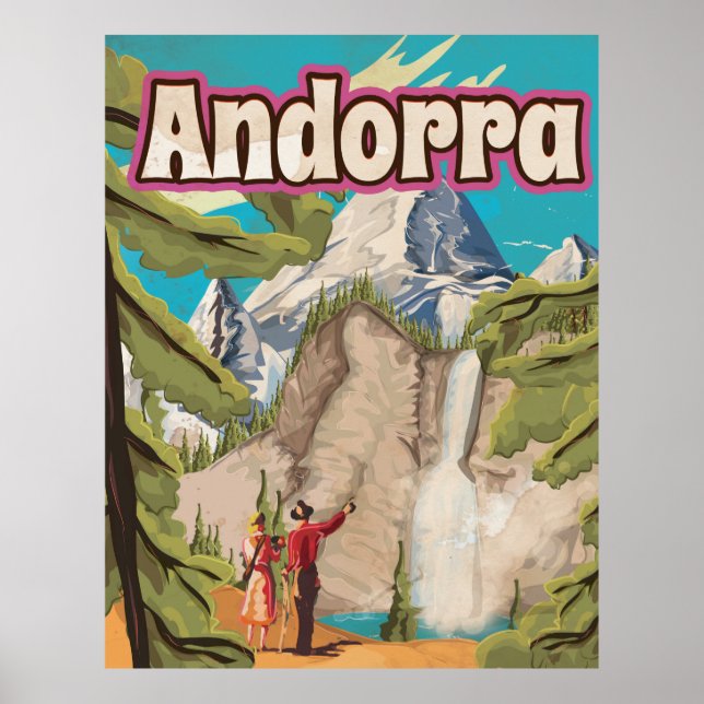 Andorra Vintage Resemalannons Poster (Framsidan)
