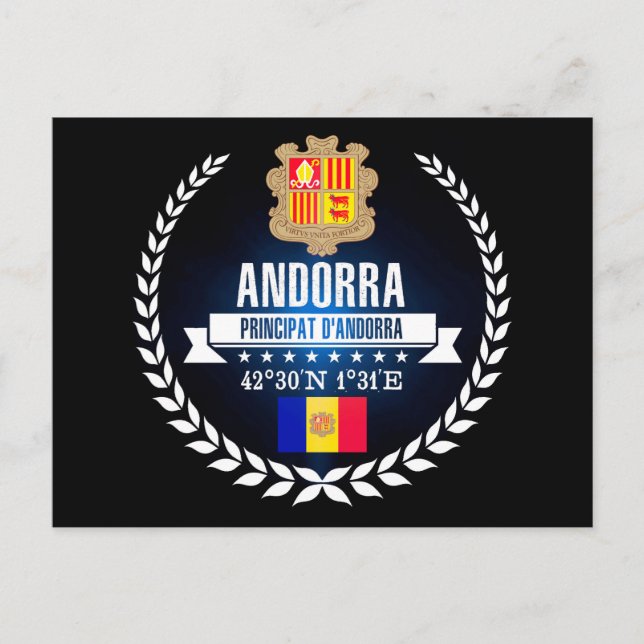 Andorra Vykort (Framsida)