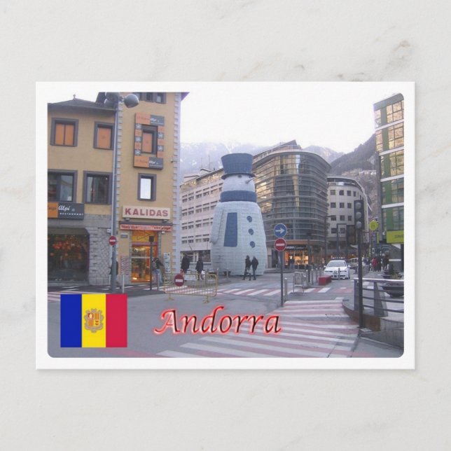Andorra - vykort (Framsida)