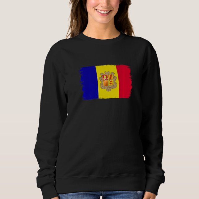 Andorran Flag Andorra T Shirt (Framsida)