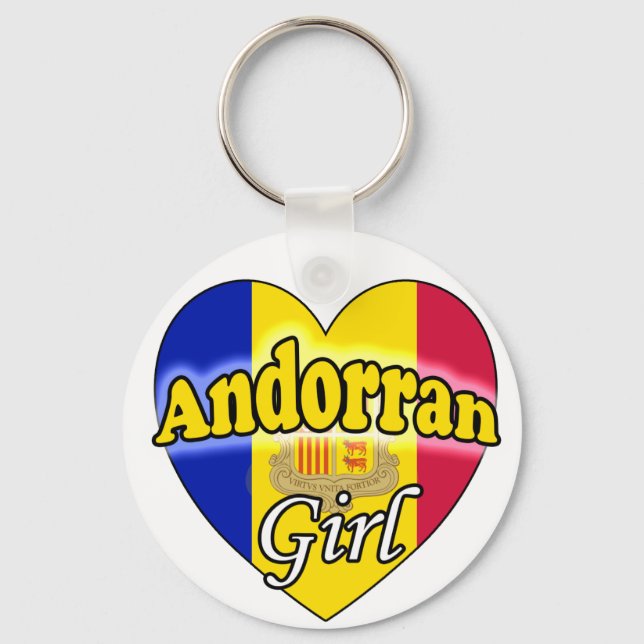 Andorran Girl Nyckelring (Framsida)