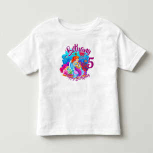 Ändra ålder för Sjöjungfrun Namn Födelsedagsfest A T Shirt