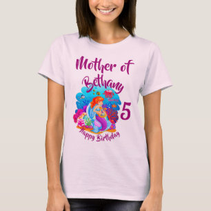 Ändra ålder för Sjöjungfrun Namn Födelsedagsfest A T Shirt
