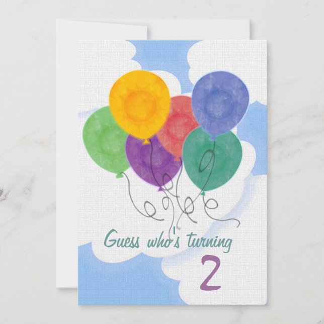 Ändra åldern Födelsedagsfest inbjudan (Framsida)