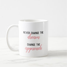 Ändra aldrig drömmen, ändra infallsvinkeln till Mu Kaffemugg