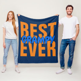 Ändra ALL Text BÄST Grandpa Ord Namn NER Ull Fleecefilt