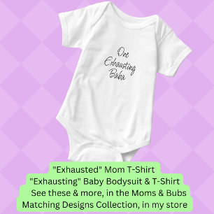 Ändra ALL Text - En utmattande Baba, Mamma Bub Set T Shirt