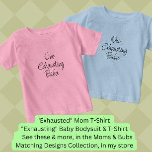 Ändra ALL-text - ett avslutande Baba, Mamma-buffer T Shirt