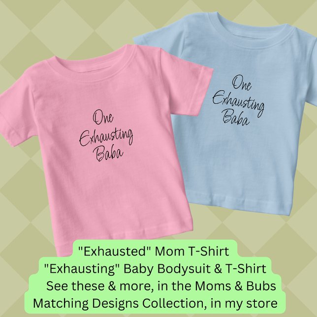 Ändra ALL-text - ett avslutande Baba, Mamma-buffer T Shirt (Skapare uppladdad)