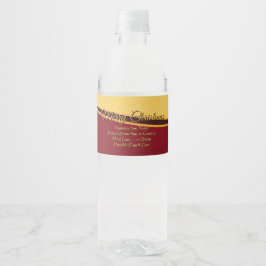 Ändra ALL Text Organisation Julfest Vattenflaskor Etikett