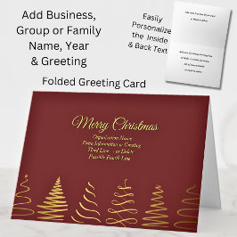 Ändra ALL-text, organisationens jul Hälsning Kort