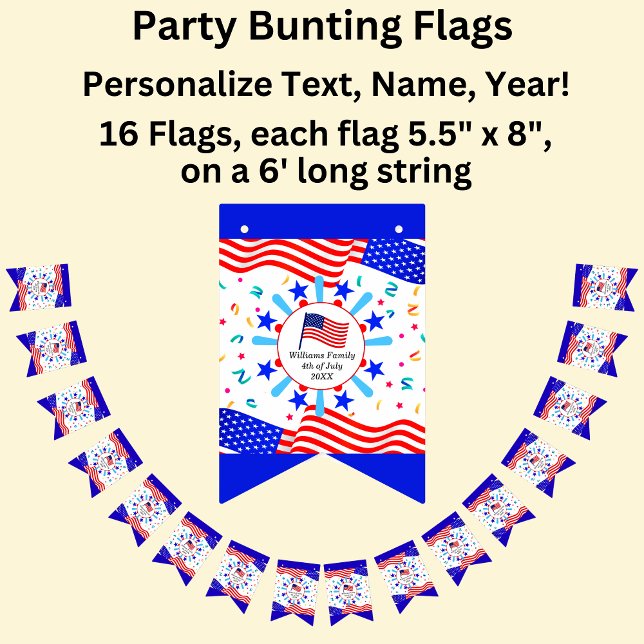 Ändra all text USA flagga Independence day (Skapare uppladdad)