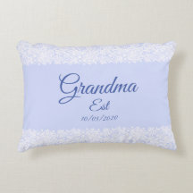 Ändra alla Baby blue för textGrandma est Grandmor