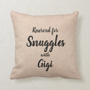 Ändra ALLA Namn-reserverade Snuggles Gigi Kudde