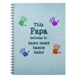Ändra ALLA Namn Tillhören i Pappa till.. Farfar Anteckningsbok