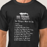 Ändra ALLA Saker, 10  jag vill ha i Life Tåg T Shirt<br><div class="desc">Ändra texten till kostym till tåg-entusiasten - Ändra rubriken till "10 Sak Namn Wants",  eller någon av raddetaljerna - - En Underbar gåva till vilken järnväg som helst Fläkt! - Se min butik för många fler Tåg- och Järnvägsgåvor.</div>