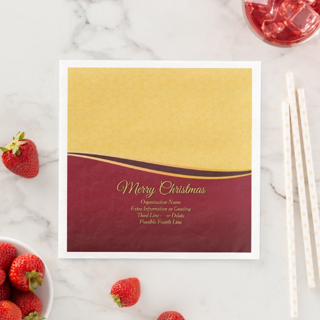 Ändra ALLA Textorganisationens jul Pappersservett (Insitu)