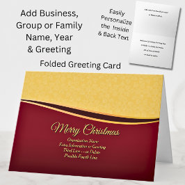 Ändra ALLA Textorganisationens jul Party Kort