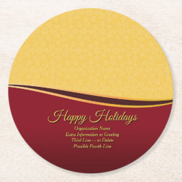 Ändra ALLA Textorganisationens jul Party Underlägg Papper Rund