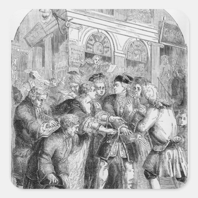 Ändra Alley Fyrkantigt Klistermärke (Framsida)