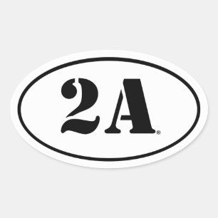 Andra ändring, Sticker Ovalt Klistermärke