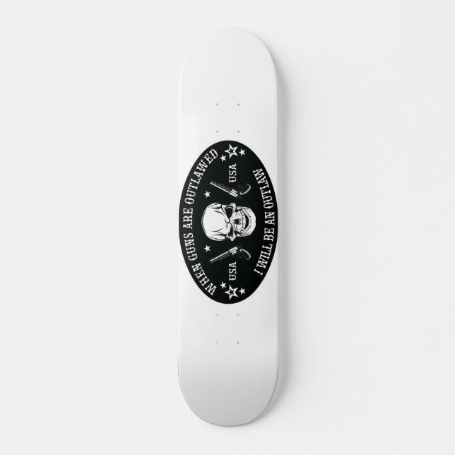 Andra ändringen av Dekorativ kudde Mini Skateboard Bräda 18,5 Cm (Framsida)