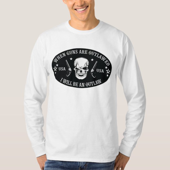 Andra ändringen av Dekorativ kudde T Shirt (Framsida)