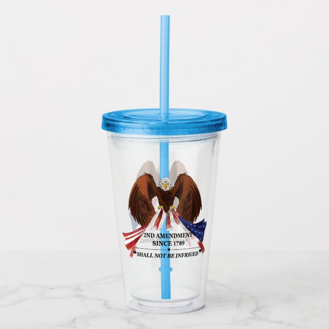 Andra ändringen av Dekorativ kudde Take Away Mugg (Framsida)