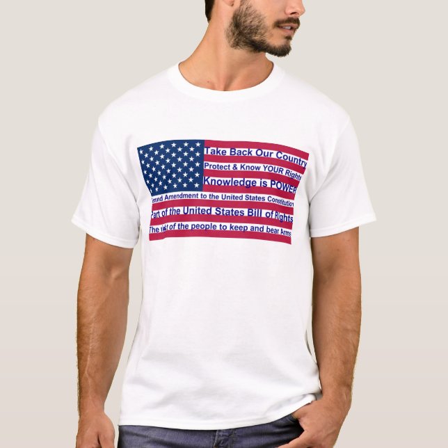 Andra ändringen av Flagga Tee Shirt (Framsida)