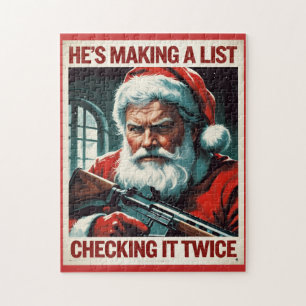 Andra ändringen av Santa Puzzle   Gun Högers Jigsz Pussel