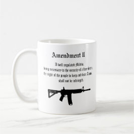 Andra ändringen kaffemugg