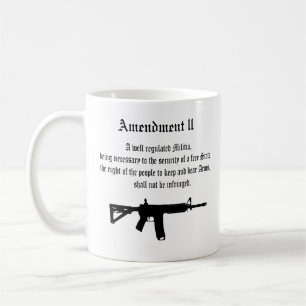 Andra ändringen kaffemugg