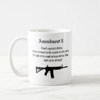 Andra ändringen kaffemugg