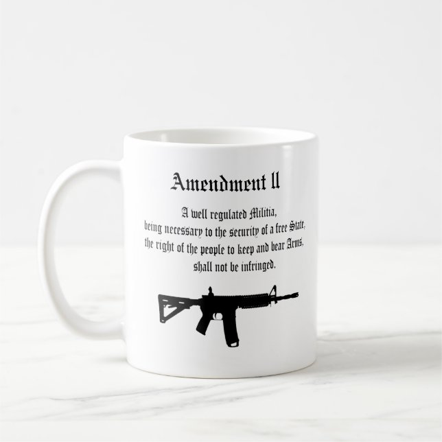 Andra ändringen kaffemugg (Vänster)