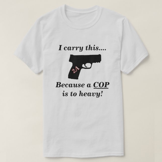 Andra ändringen Self Defense Pistol T Shirt (Design framsida)