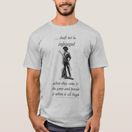 Andra ändringen - ska inte överträdas tee shirt