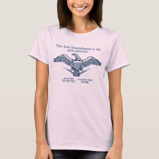 Andra ändringen tee shirt (Framsida)