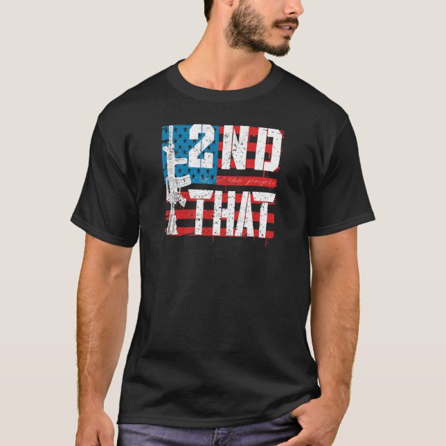 Andra ändringen: Vi USA:s Flagga T Shirt (Framsida)